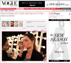 Vogue website
